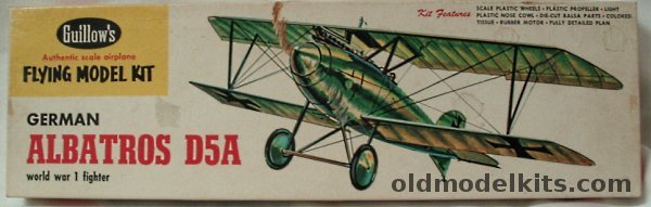 Guillows Albatros D-VA - 18 inch Wingspan Flying Airplane, WW-1 plastic model kit